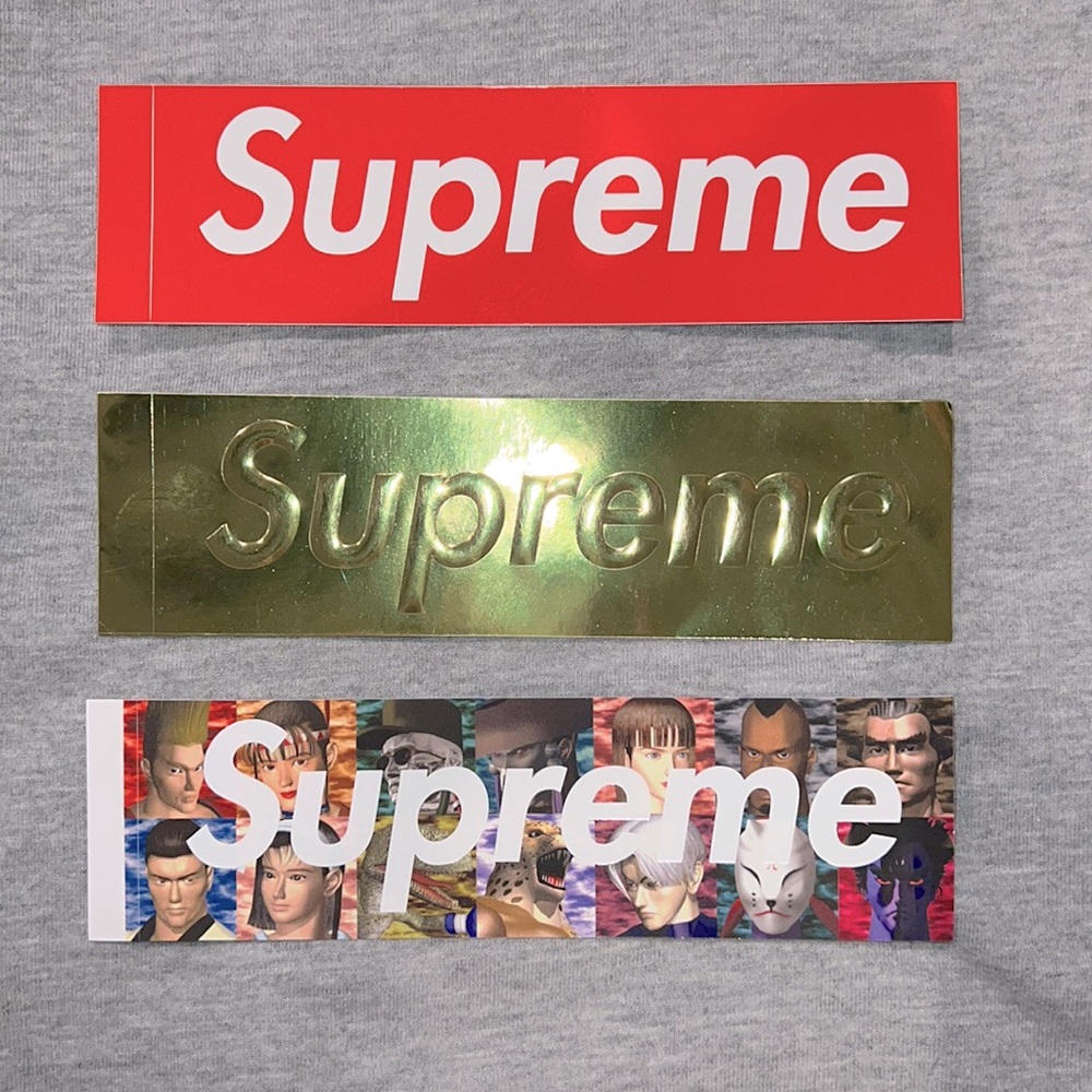 Supreme Box Logo stickers x3